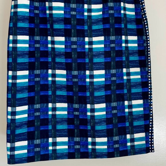 Max Mara Weekend Mini Skirt – Blue Pattern, Size US 14 - Picture 4 of 4